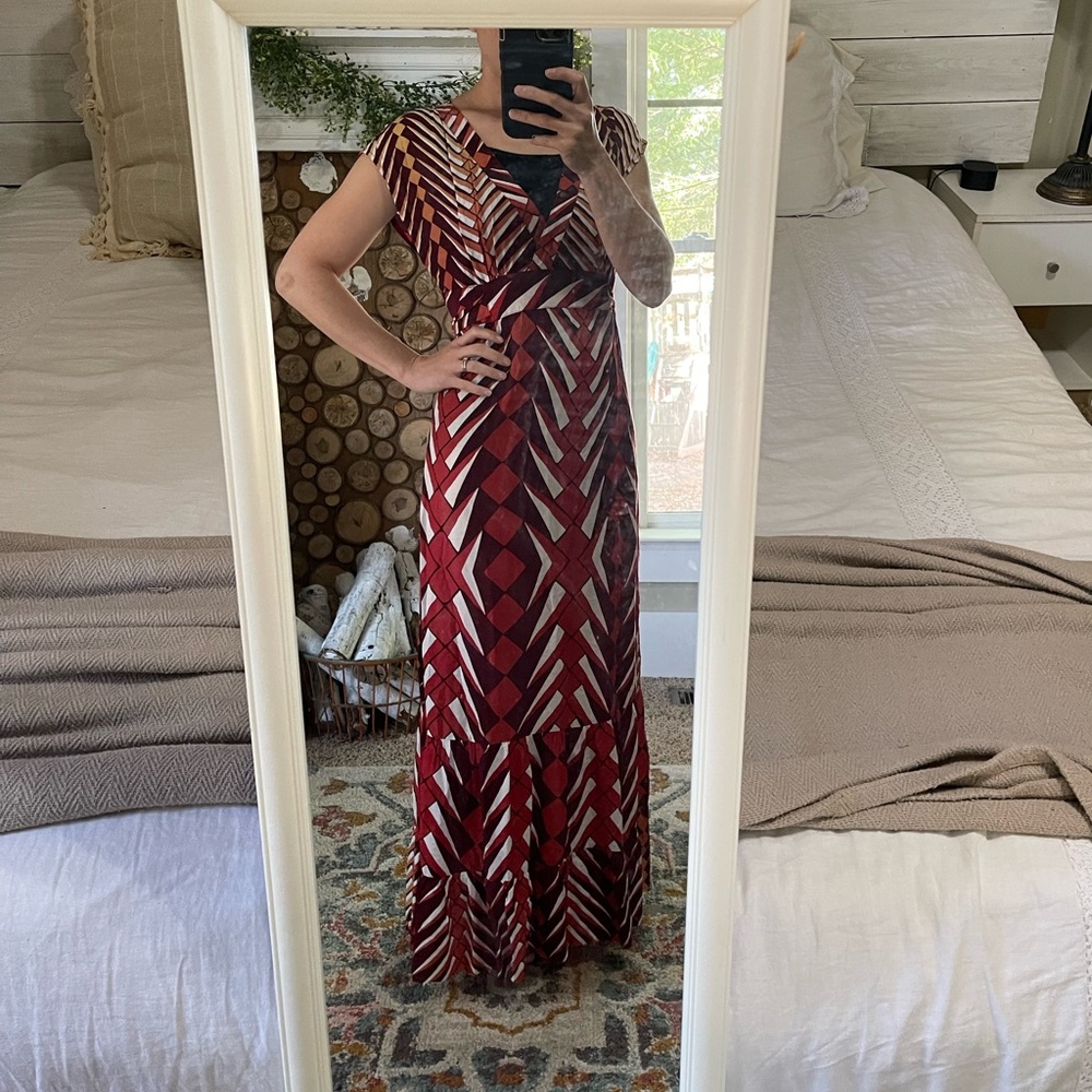 Boho bohemian Maxi Dress size Small Petite